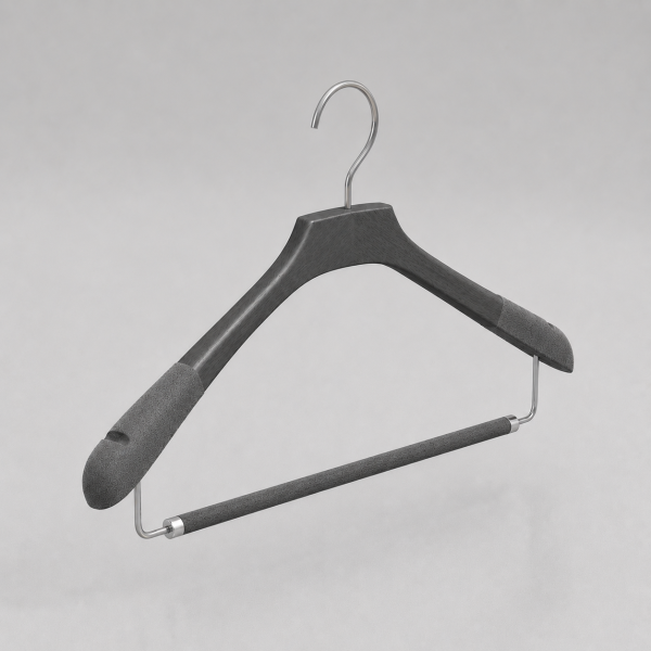 Вешалка с мягкими плечиками и перекладиной для деликатной одежды Elegance