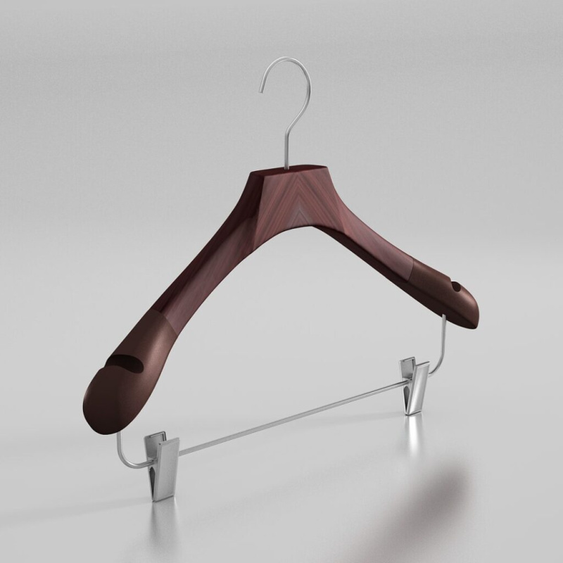 Вешалка с клипсами и мягкими плечиками для одежды с бретелями Maison